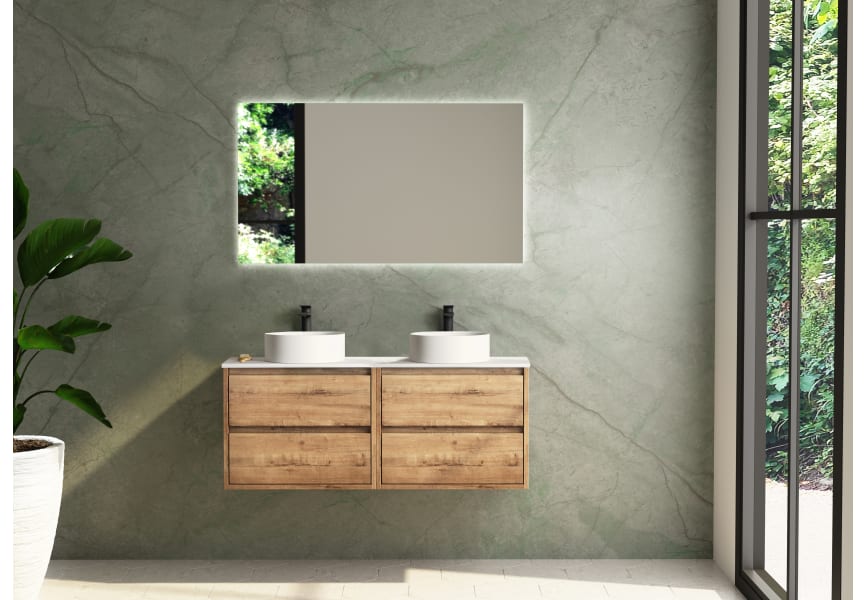 Mueble de baño Roma fondo reducido 2c tapa Bruntec