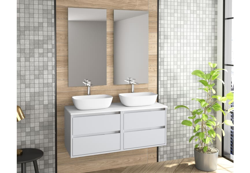 Mueble de baño con encimera de resina Boston Bruntec principal 1