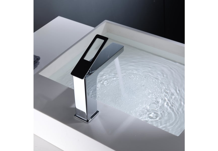 Grifería monomando lavabo alto negro mate Suecia de Imex – Lavabosconestilo