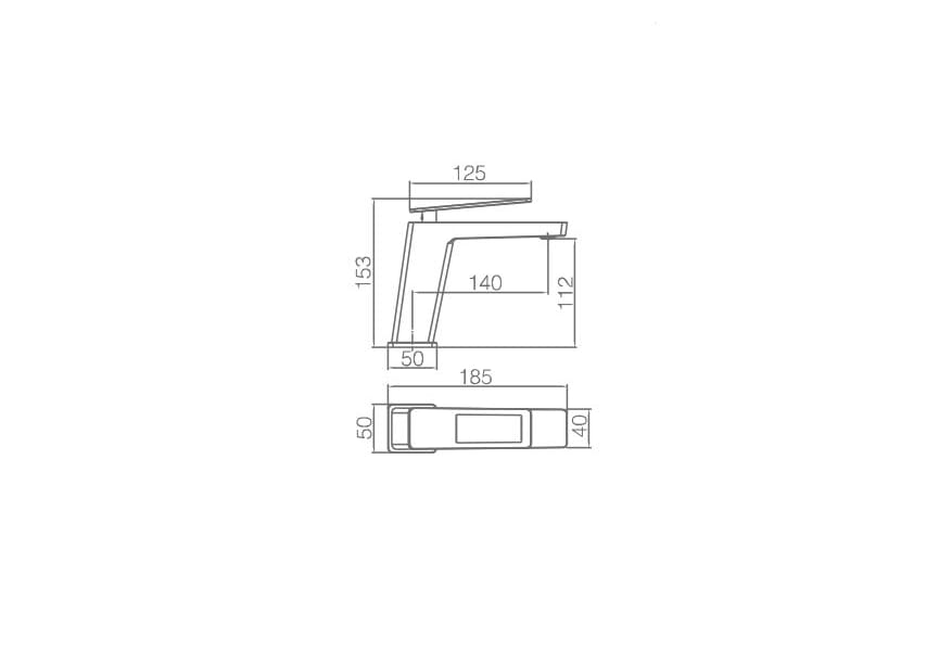 Grifo de lavabo Suecia Imex Croquis 10