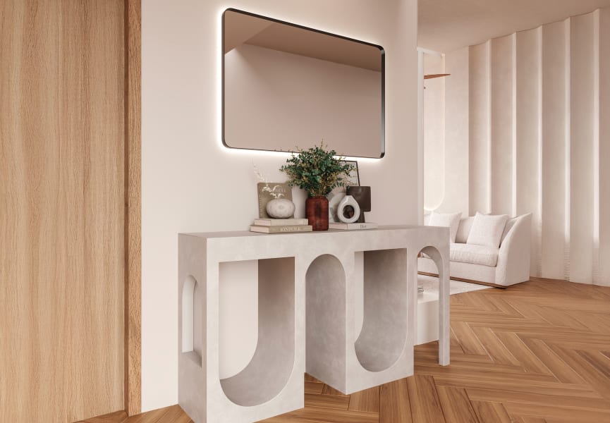 Espejo de baño con luz LED Tyrion Bruntec ambiente 6