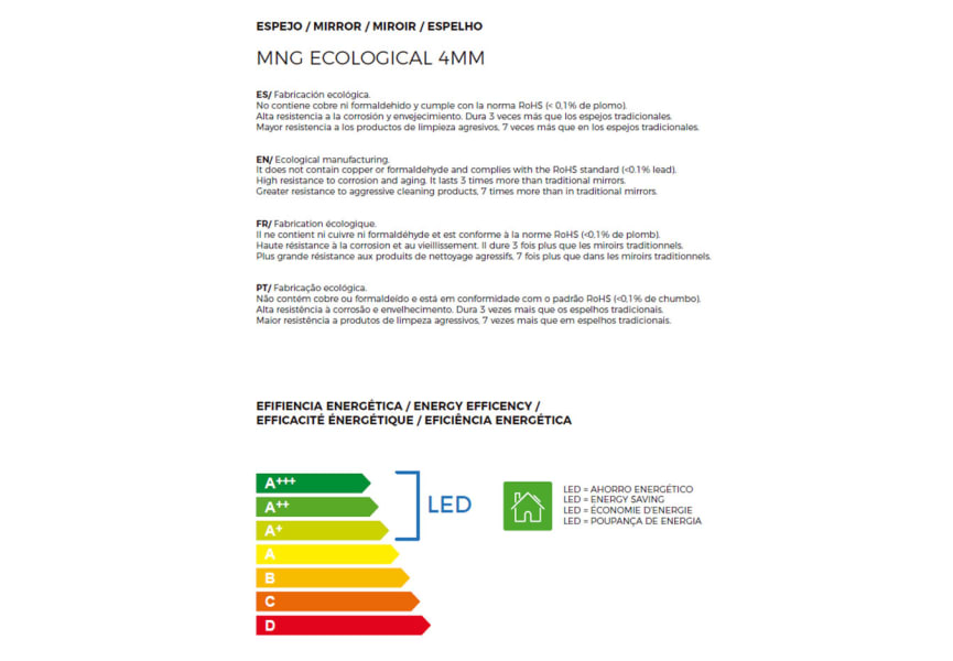 Espejo de baño con luz LED Sun ST Bruntec opción 5