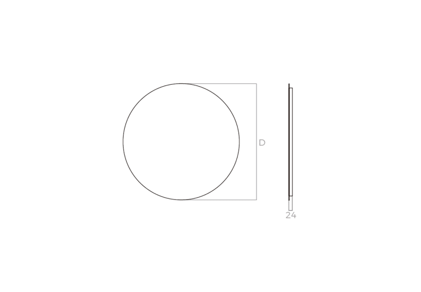 Espejo de baño con luz LED Sun ST Bruntec croquis 3