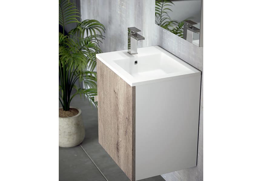 Conjunto mueble de baño fondo reducido 35 cm Petit Campoaras detalle 1