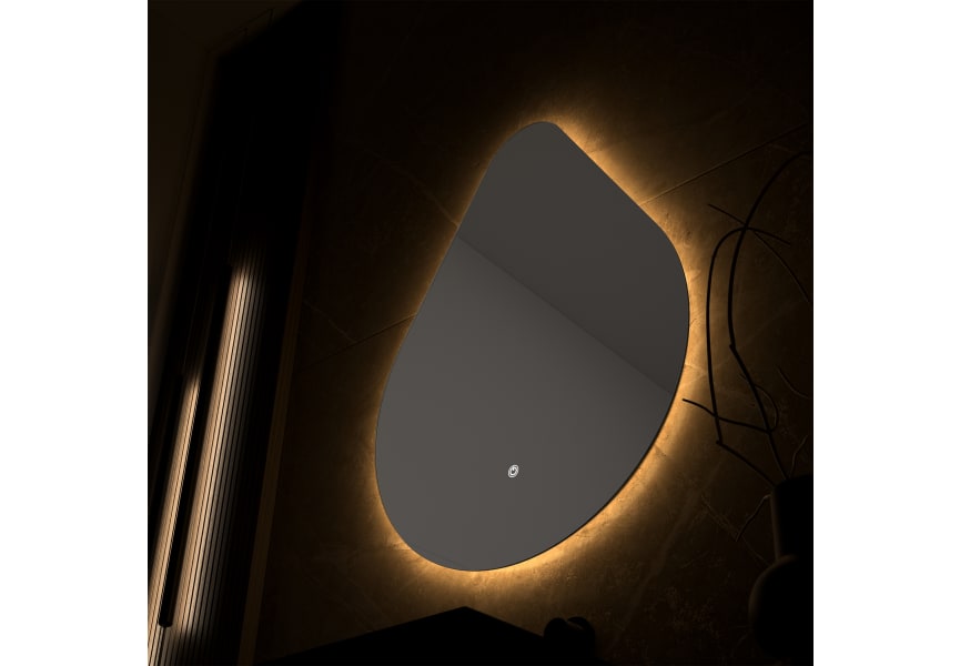 Espejo de baño con luz LED Lluvia de Eurobath detalle 5