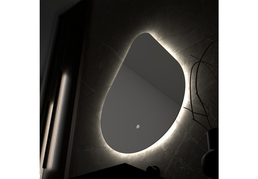 Espejo de baño con luz LED Lluvia de Eurobath detalle 3