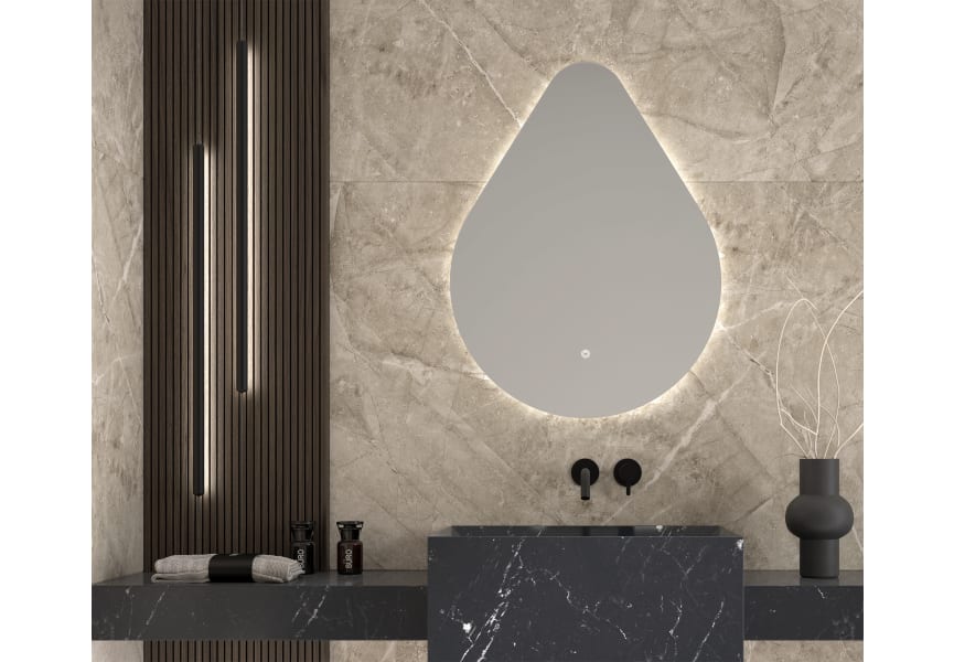 Espejo de baño con luz LED Lluvia de Eurobath principal 0