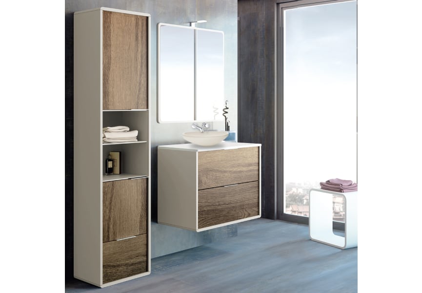 Mueble de baño con encimera de madera Vintass Campoaras principal 0