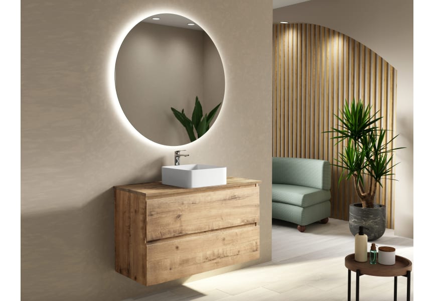 Mueble de baño con encimera de madera Roma Bruntec Principal 1