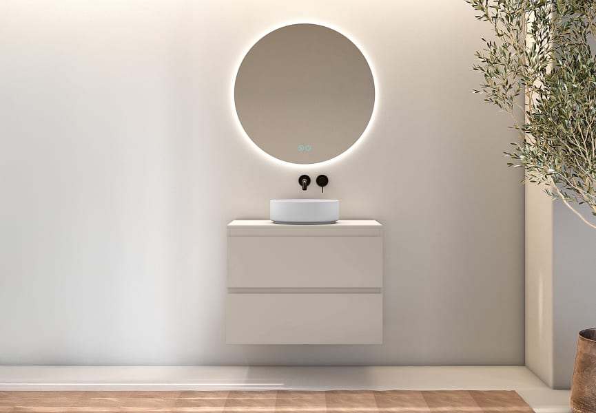 Mueble de baño con encimera de madera Roma Bruntec principal 6