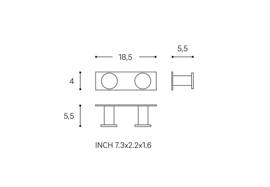 Percha de baño Architect Cosmic croquis 4