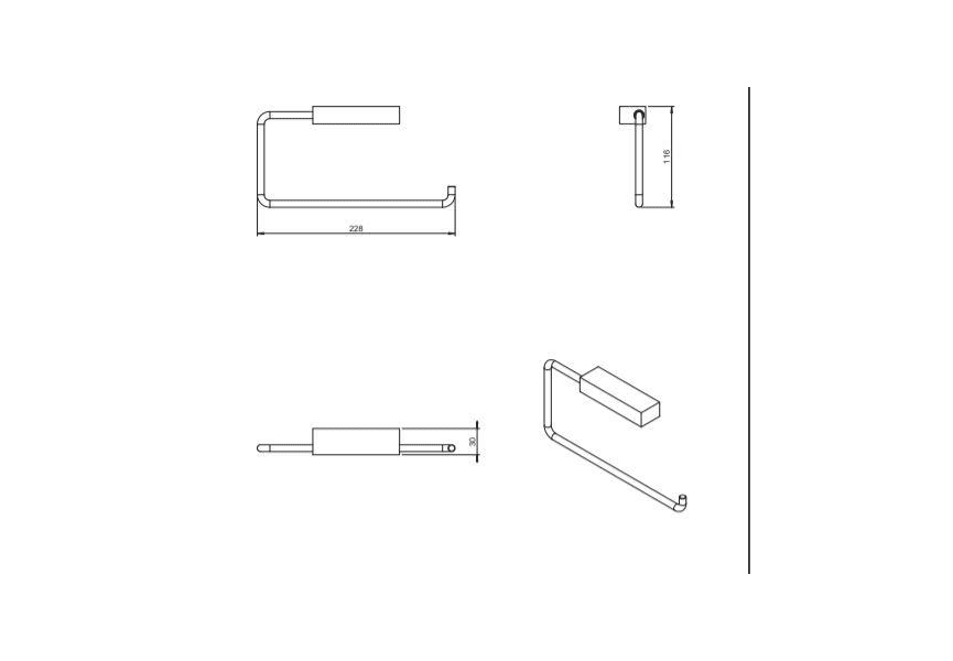 Toallero de baño Bath Life de Cosmic croquis 6