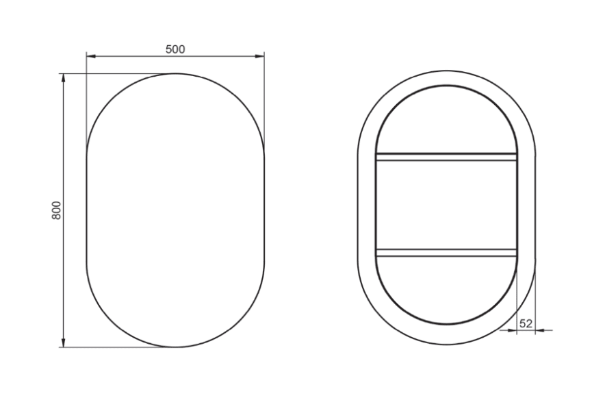Espejo de baño Ada Visobath croquis 3
