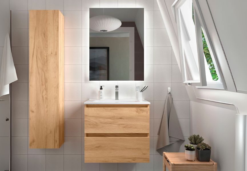 Conjunto mueble de baño Bequia Salgar ambiente 12