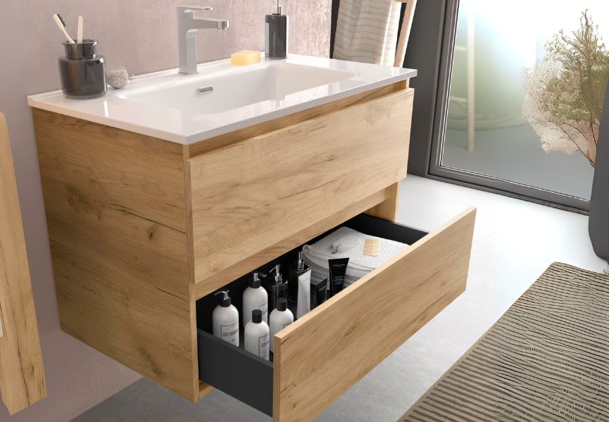 Conjunto mueble de baño Bequia Salgar detalle 6
