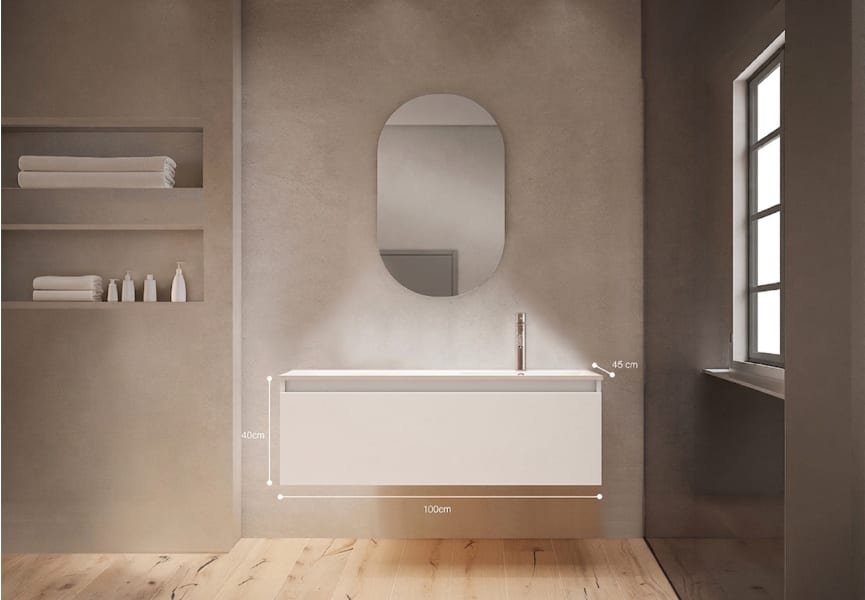 Conjunto mueble de baño Box Viso croquis 15