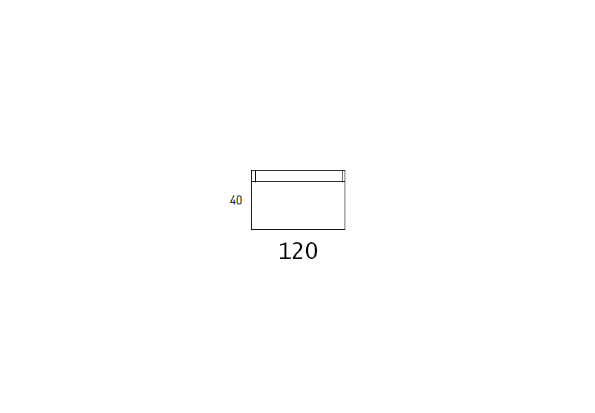 Conjunto mueble de baño Box Viso Bath croquis 14