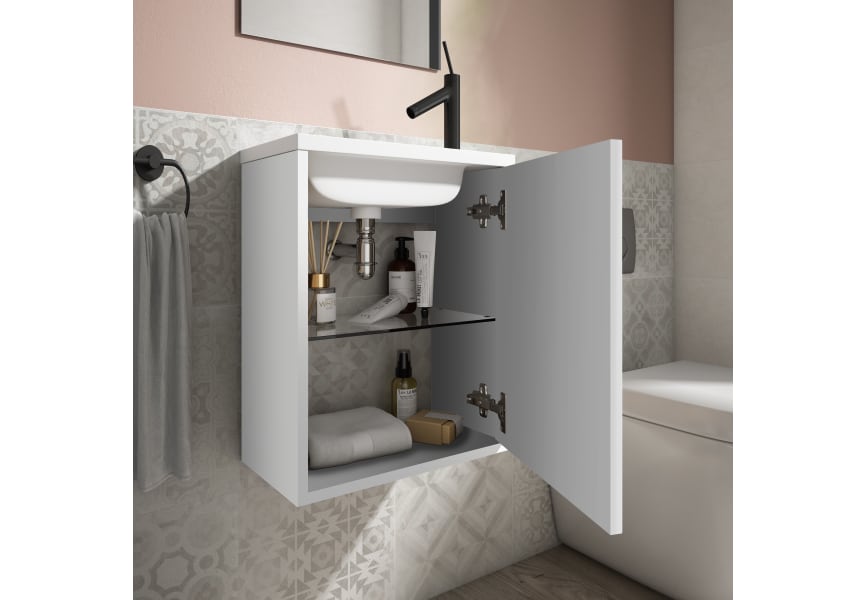 Conjunto mueble de baño fondo reducido 22 cm Loft Visobath Detalle 2