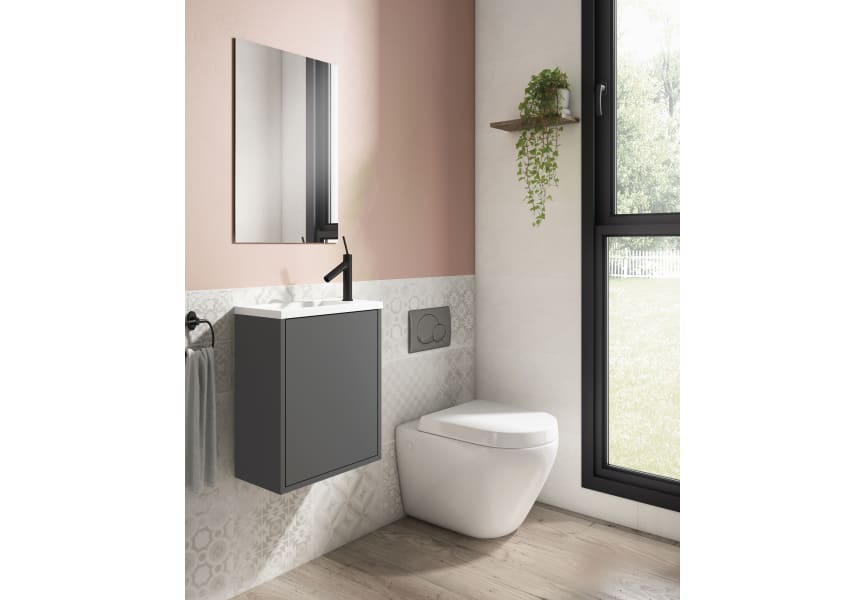 Conjunto completo mueble de baño fondo reducido 22 cm Loft Visobath principal 1