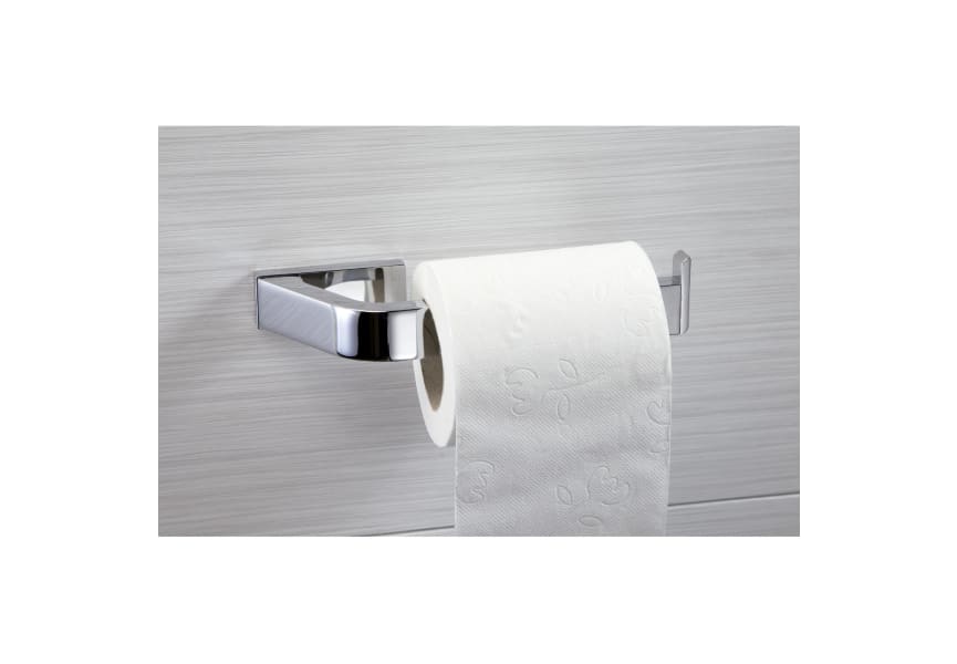 Porta Rollo De Pie Para Papel Higienico Cromado Baño Alto