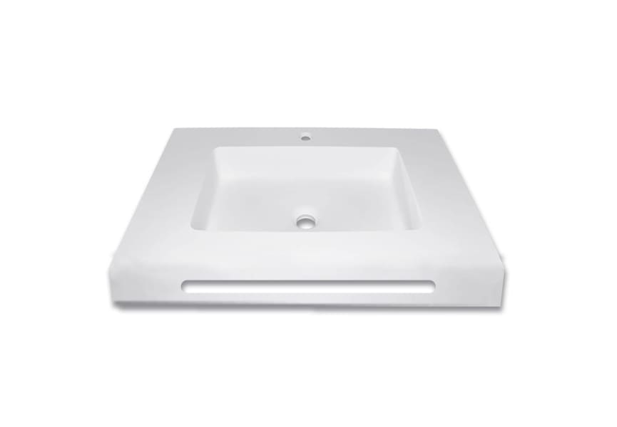 Lavabo suspendido Ideal Bruntec detalle 1