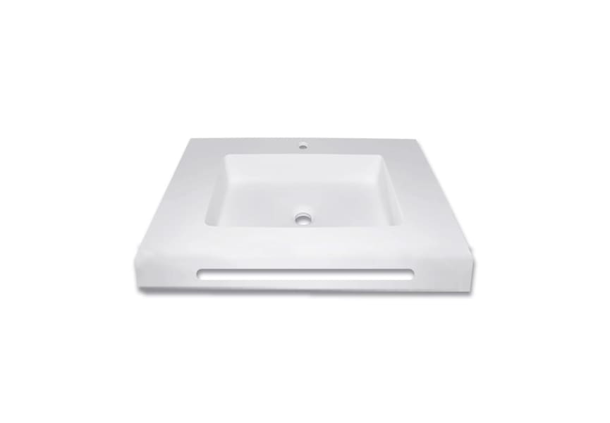 Lavabo suspendido Ideal Bruntec detalle 1