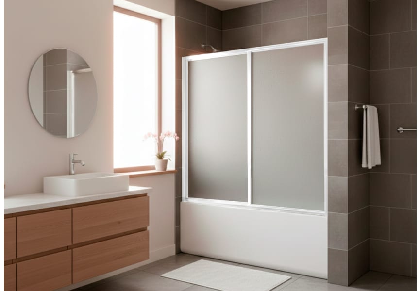 Mampara de bañera acrílica a medida Lucca principal 2