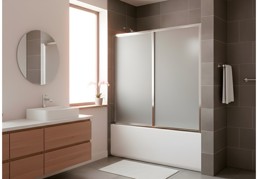 Mampara de bañera acrílica a medida Lucca principal 1