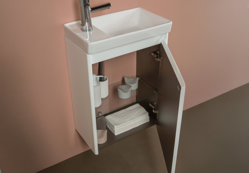 Conjunto completo mueble de baño fondo reducido 27,5 cm Enjoy Royo detalle 3