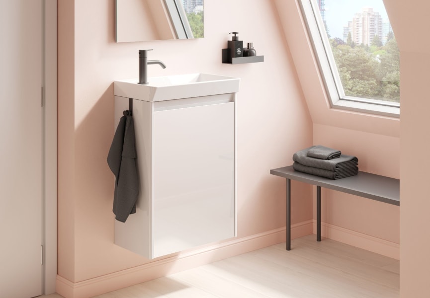 Conjunto completo mueble de baño fondo reducido 27,5 cm Enjoy Royo detalle 8
