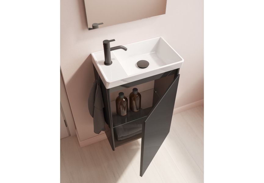 Mueble de Lavabo Moderno para Baño Completo con Lavabo - Antracita