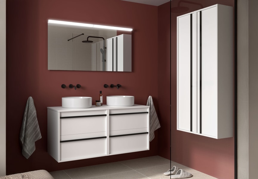 Mueble de baño con encimera de madera Attila Salgar principal 1