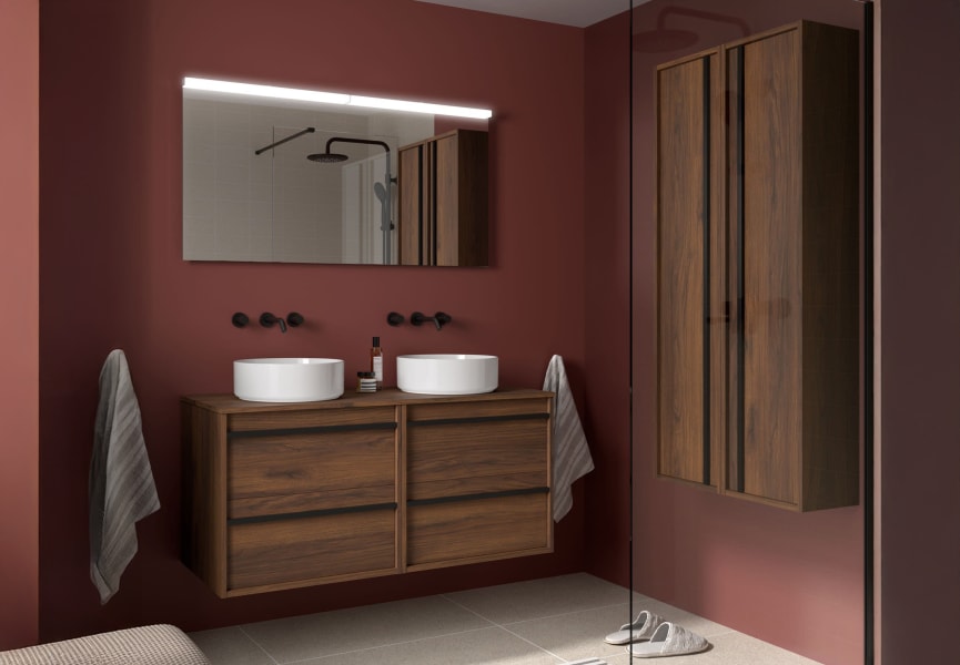 Mueble de baño con encimera de madera Attila Salgar principal 3
