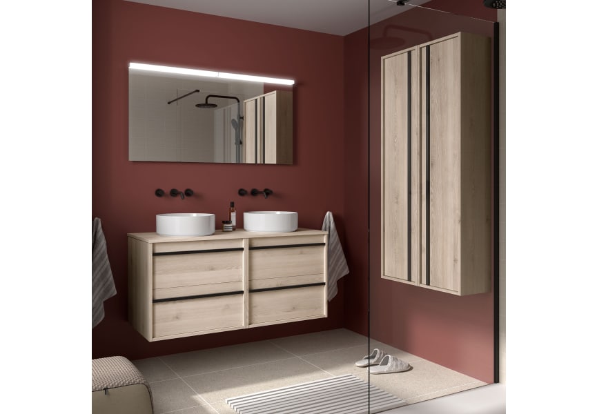 Mueble de baño con encimera de madera Attila Salgar principal 2