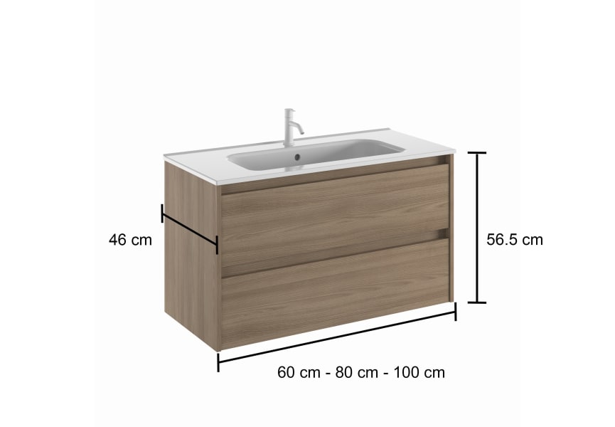 Conjunto mueble de baño Oxford Bruntec croquis 11