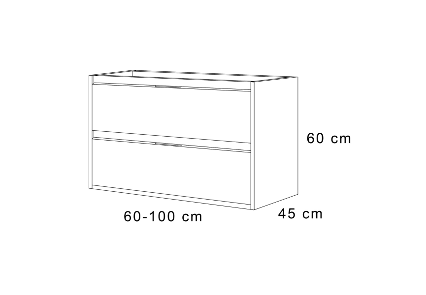 Mueble de baño Artemisa Bruntec croquis 10