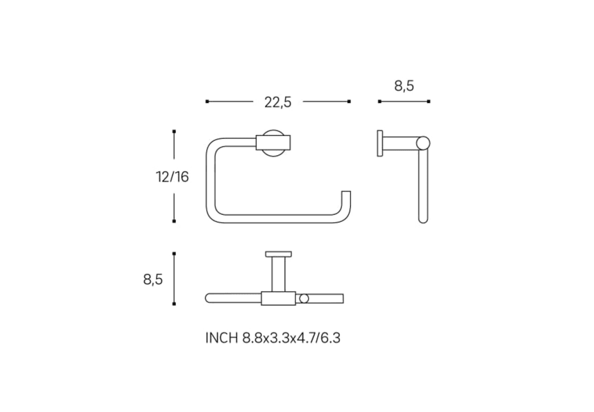 Toallero aro de baño Archhitec Cosmic croquis 9