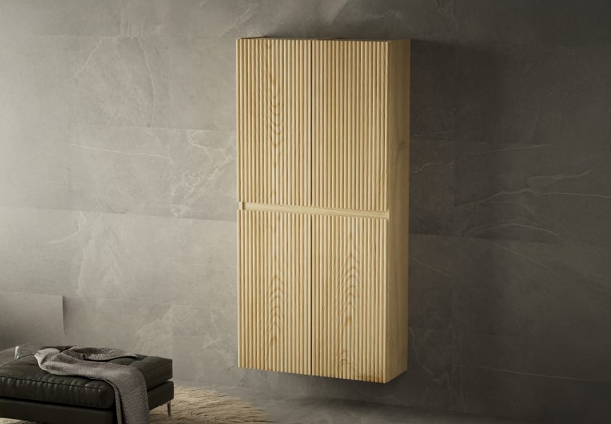 Armario doble 4 puertas madera maciza Alpes Bruntec principal 1