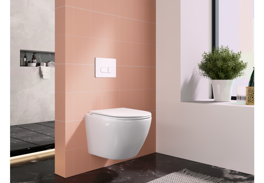 Pack inodoro suspendido + cisterna empotrada Lisboa Bruntec ambiente 6