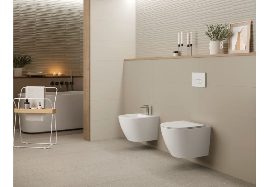 Pack inodoro suspendido + cisterna empotrada Lisboa Bruntec ambiente 7