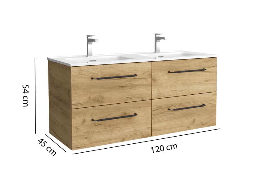 Conjunto mueble de baño Morai Salgar croquis 7