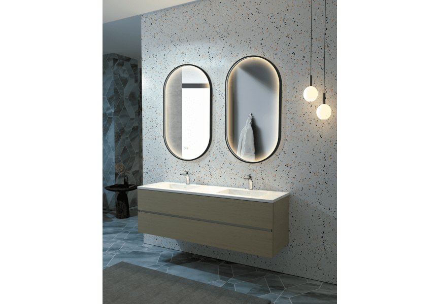 Espejo de baño con luz LED Río Ledimex ambiente 2
