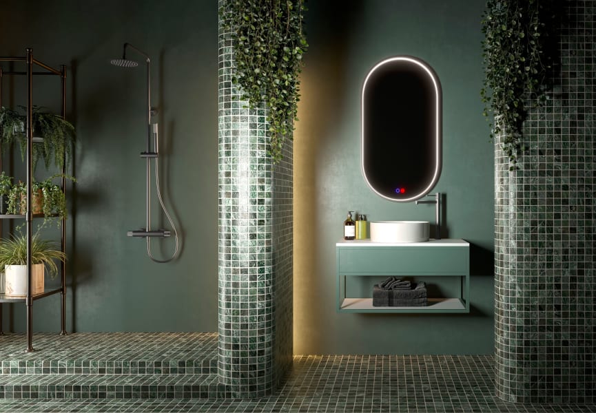 Espejo de baño con luz LED Río Ledimex ambiente 6