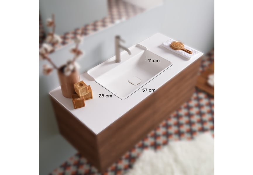 Lavabo encastrado Amalfi Bruntec croquis 1