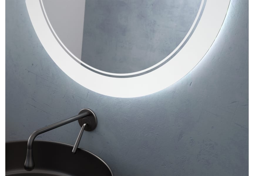 Espejo de baño con luz LED Lampedusa Eurobath detalle 1