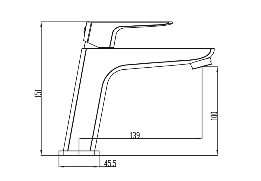 Grifo de lavabo Marriot GME croquis 10