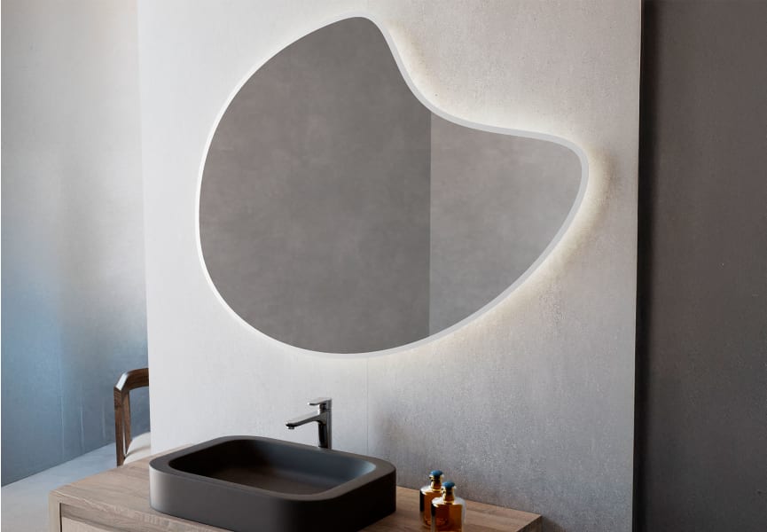 Espejo de baño con luz LED Flow de Bruntec principal 4