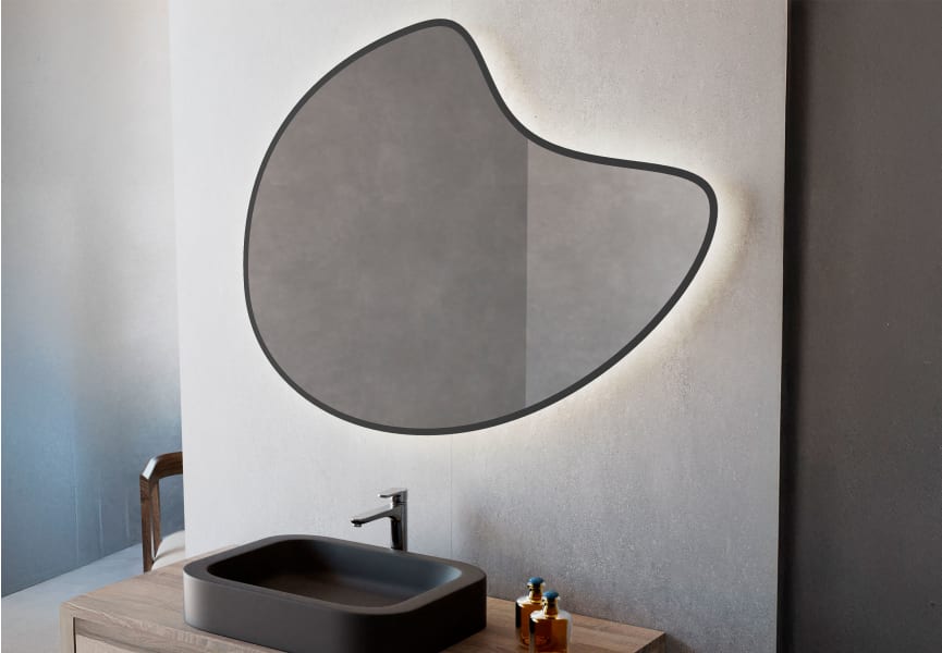 Espejo de baño con luz LED Flow de Bruntec principal 1
