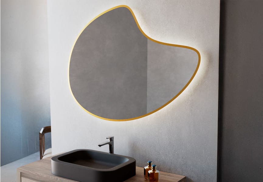 Espejo de baño con luz LED Flow de Bruntec principal 2