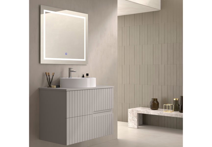 Mueble de baño con encimera piedra compactada mismo color del mueble Ebi Bruntec colores principal 3
